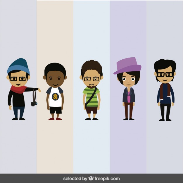 626x626 Human Characters Collection Vector Free Download