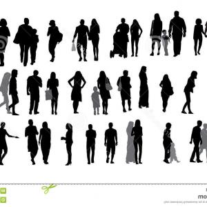 300x300 People Men Women Actions Positions Silhouettes Different Shapes