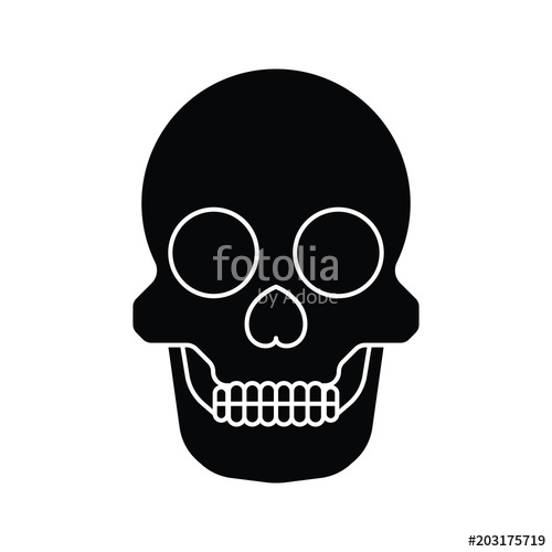 500x500 Simple Human Skull Icon Stock Image And Royalty Free Vector Files