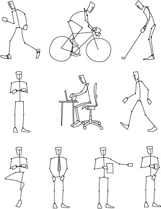 319x412 Simple Lines Of Human Action Vector Free Vector In Encapsulated