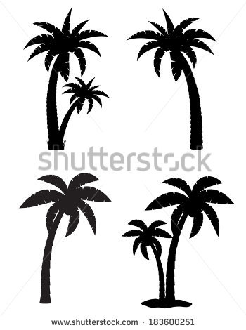 350x470 Simple Palm Tree Vector