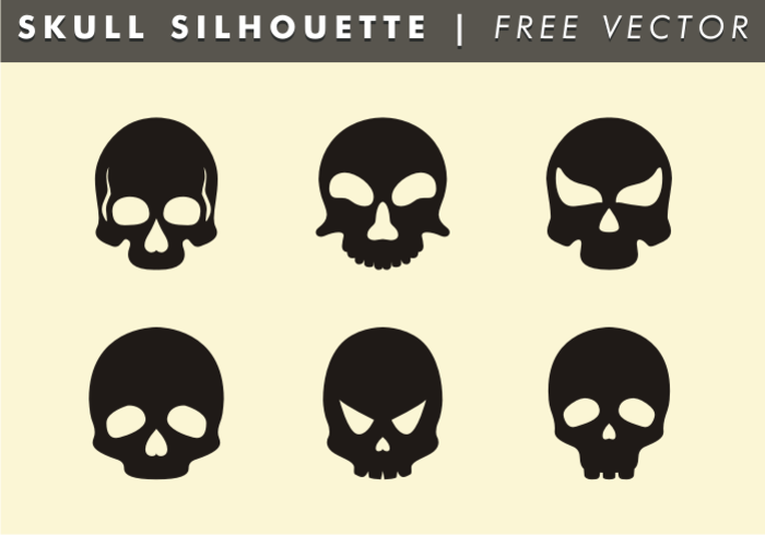 700x490 Skull Silhouette Free Vector