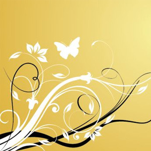 300x300 Simple Floral Swirl Background Free Vectors Ui Download