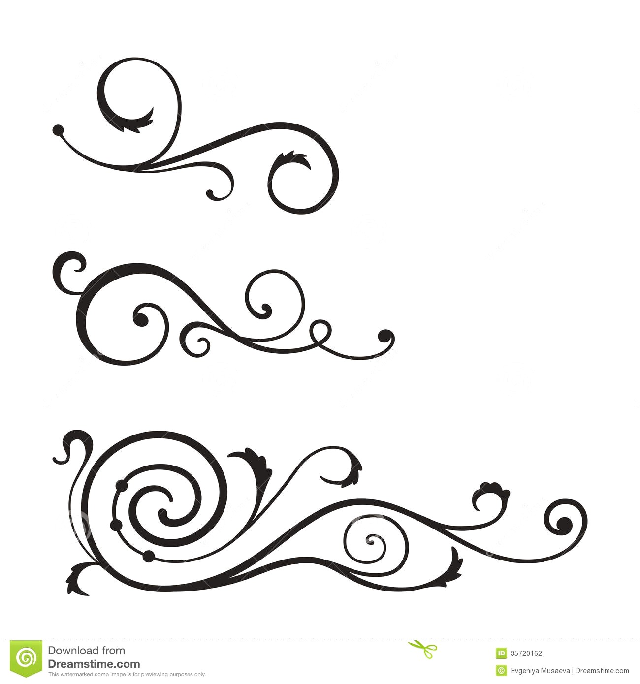 1300x1390 Simple Swirl Design Vector 196615 15 Swirls