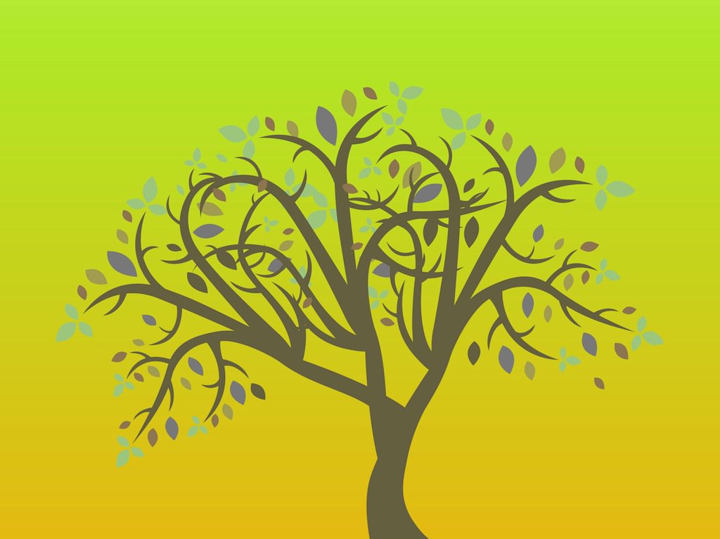 1024x767 Simple Tree Vector Vector Art Amp Graphics