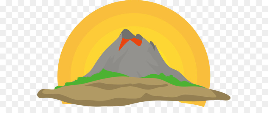 900x380 Euclidean Vector Volcano Clip Art