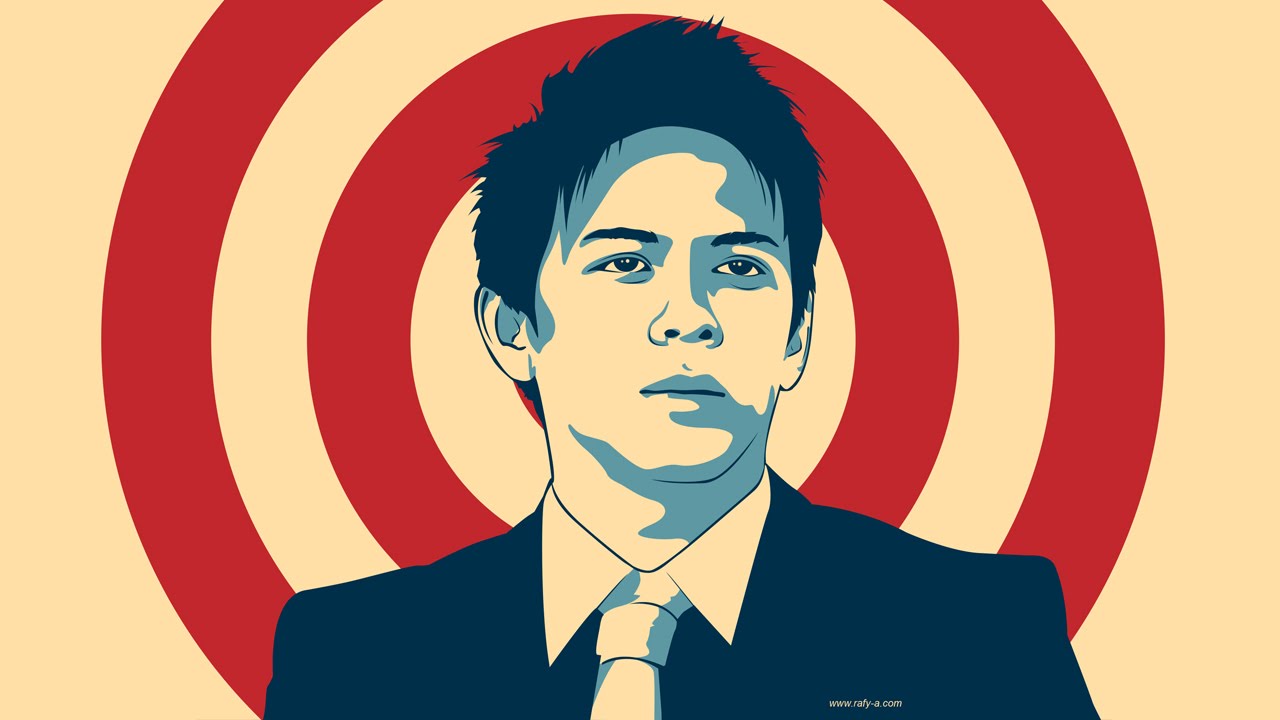 1280x720 Simple Portrait Vector Art