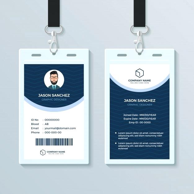 626x626 Employee Id Card Template Simple Landscape Vector Design Online