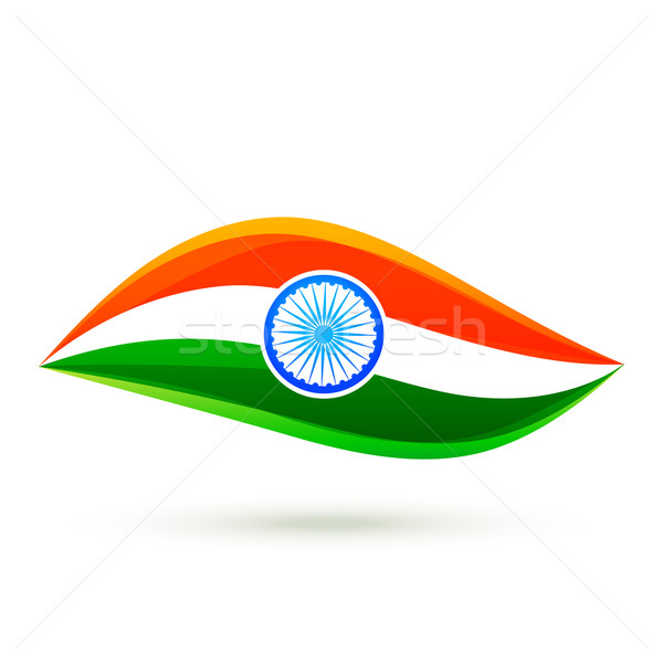 600x600 Simple Vector Indian Flag Style Design Vector Illustration