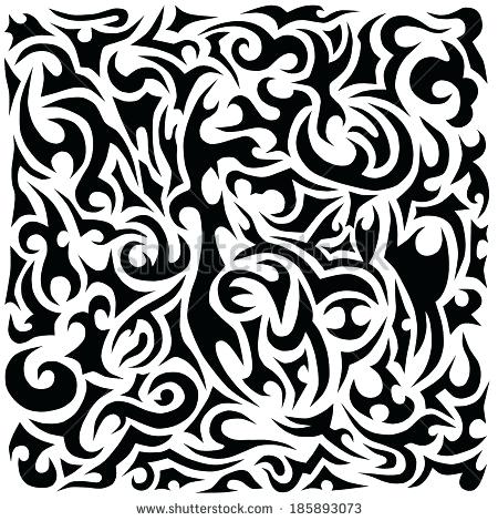 450x470 Template Tribal Tattoo Designer V16 Template Vector Design Sleeve