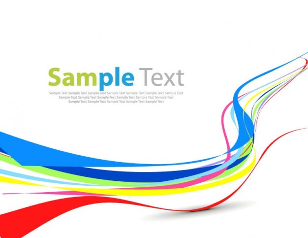 626x483 Colorful Wave Simple Abstract Design Vector