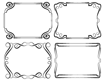 369x284 Set Of Simple Hand Drawn Frame Vectors 07 Free Download