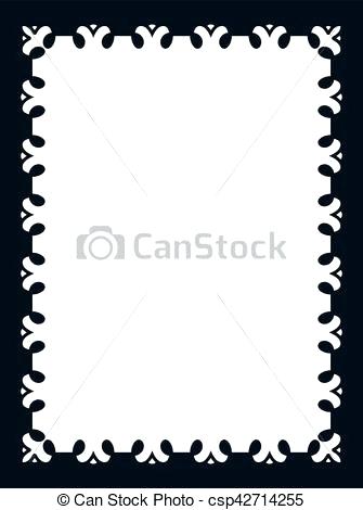 335x470 Simple Clip Art Borders Beautiful Simple Vector Vintage Border