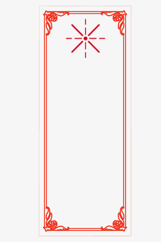 650x976 Snowflakes Simple Annual Cargo Frame Vector Material, Frame Vector