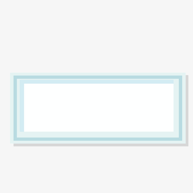 650x651 Vector Blue Simple Rectangular Frame, Blue Vector, Frame Vector
