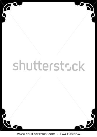 333x470 Vector Frame Clipart Panda