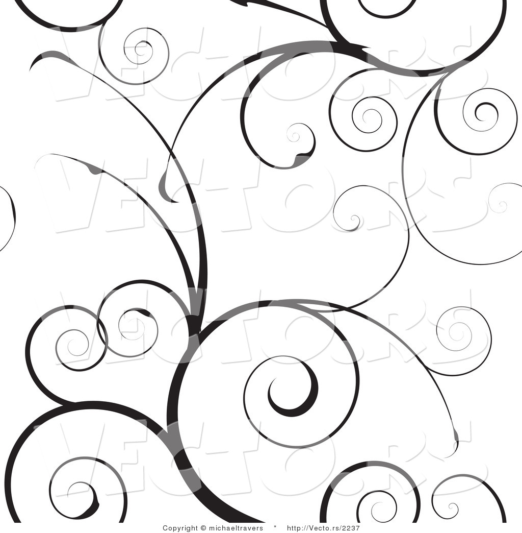 1024x1044 Vector Of Black Swirly Vines Background Pattern Design By