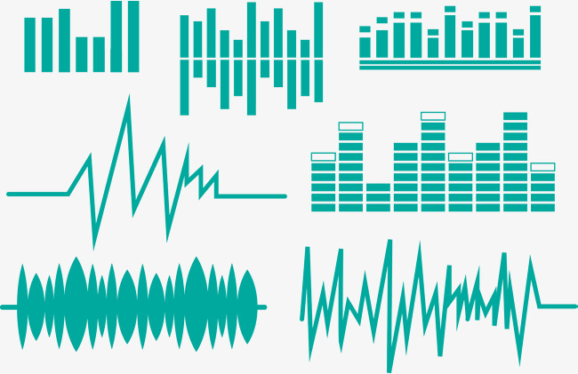 650x421 Modern Simple Green Sound Wave Vector, Green, Simple, Lovely Png