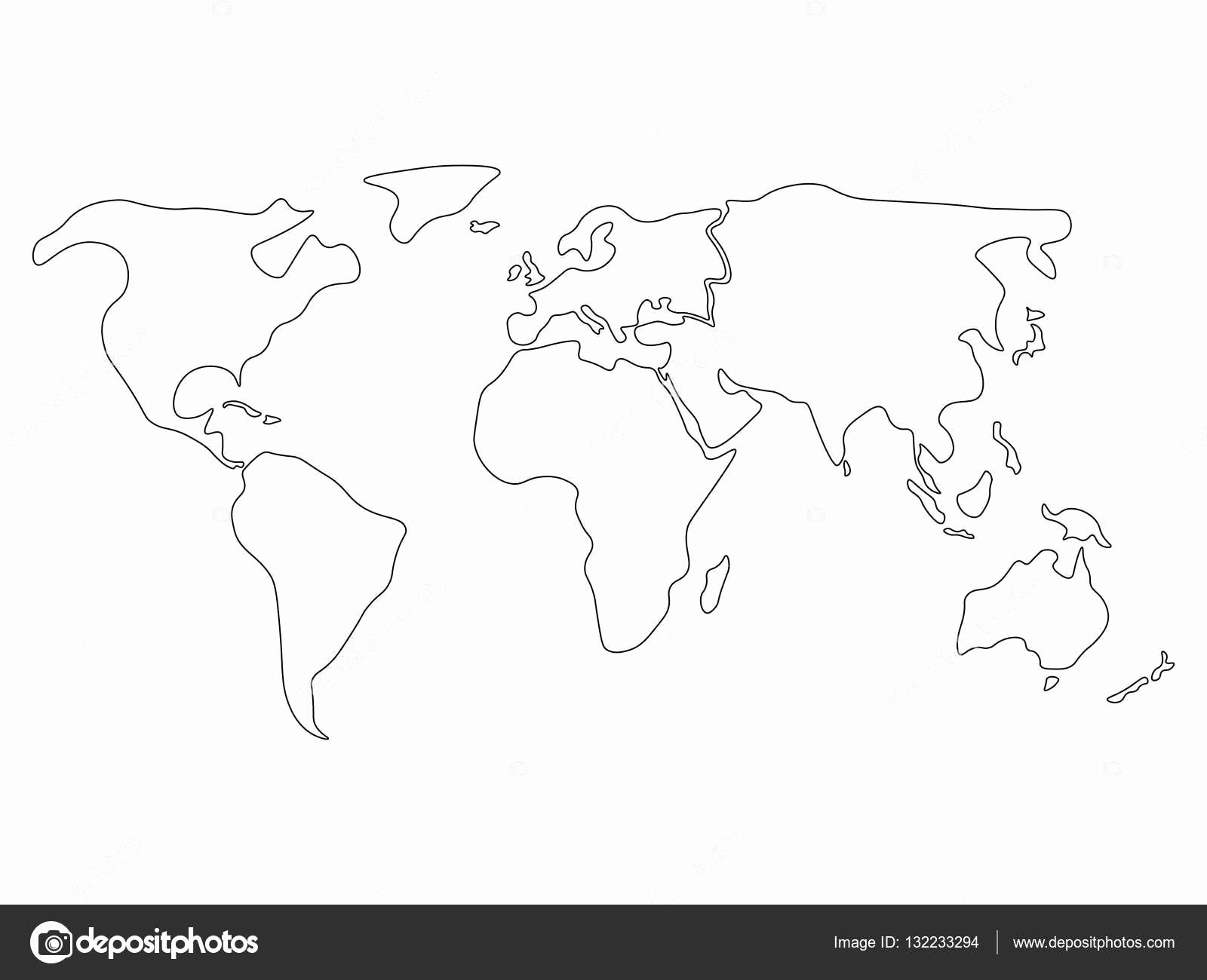 1600x1300 World Map Vector Outline Awesome World Map Vector Simple New