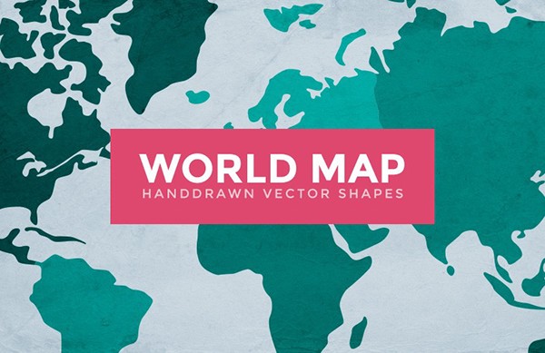 600x389 World Map Vector Outlines On Behance