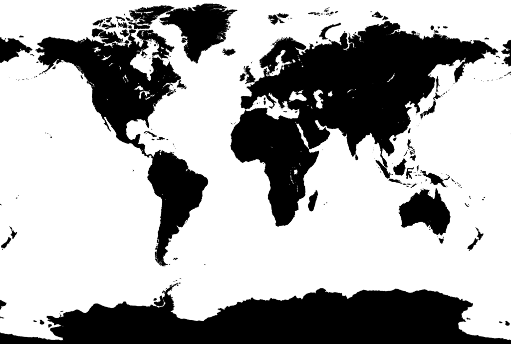 1024x689 Simplified World Map Vector