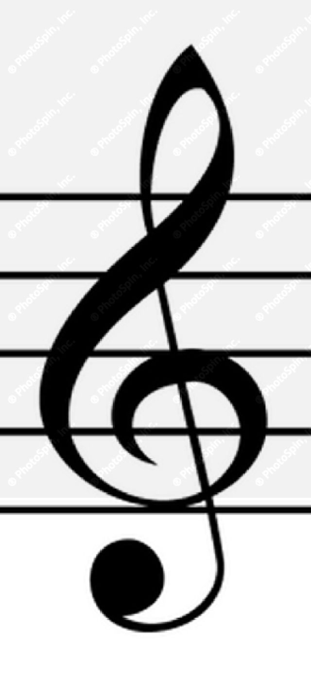 640x1403 Drawn Music Notes Single Black