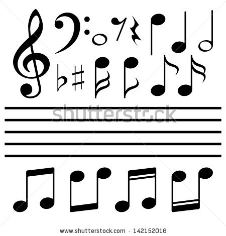 450x470 Vector Icons Set Music Note Clipart Panda