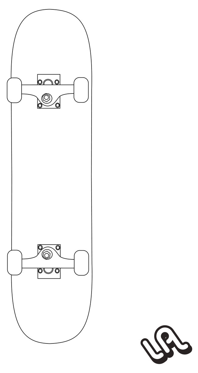 651x1225 Skateboard Vector By Luther1000