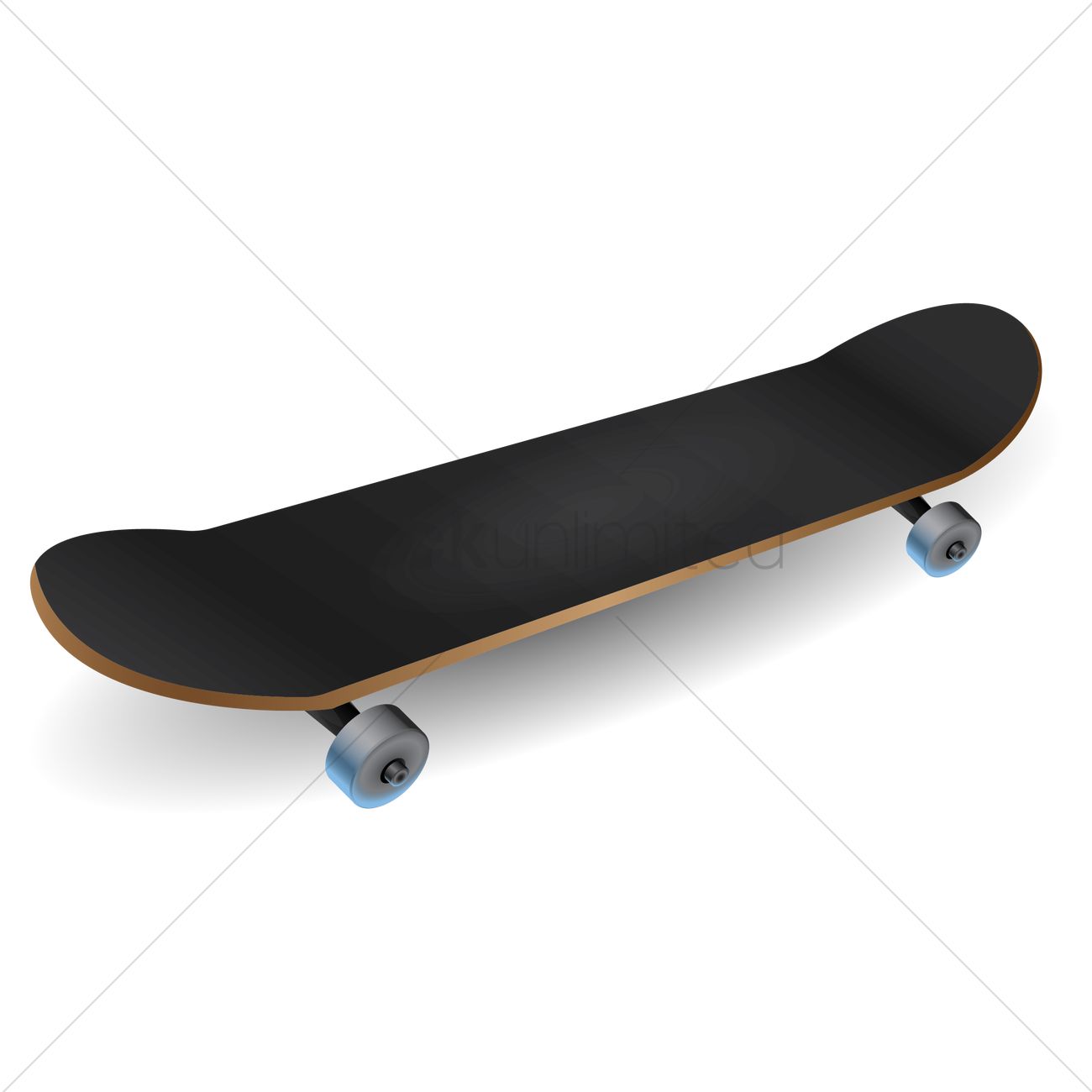 1300x1300 Skateboard Vector Image