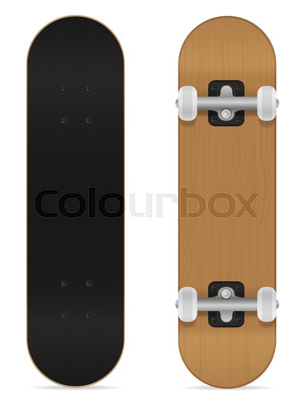 591x800 Skateboard Vector Illustration Isolated On White Background