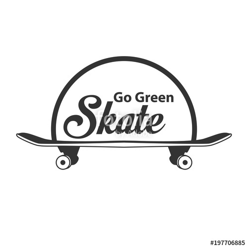 500x500 Skateboard Logo Vector Template Stock Image And Royalty Free
