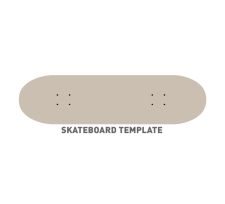 225x204 Skateboard Template Free Vector 4vector