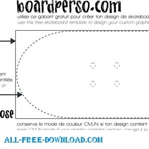 300x300 Skateboard Template Free Vector In Encapsulated Postscript Eps