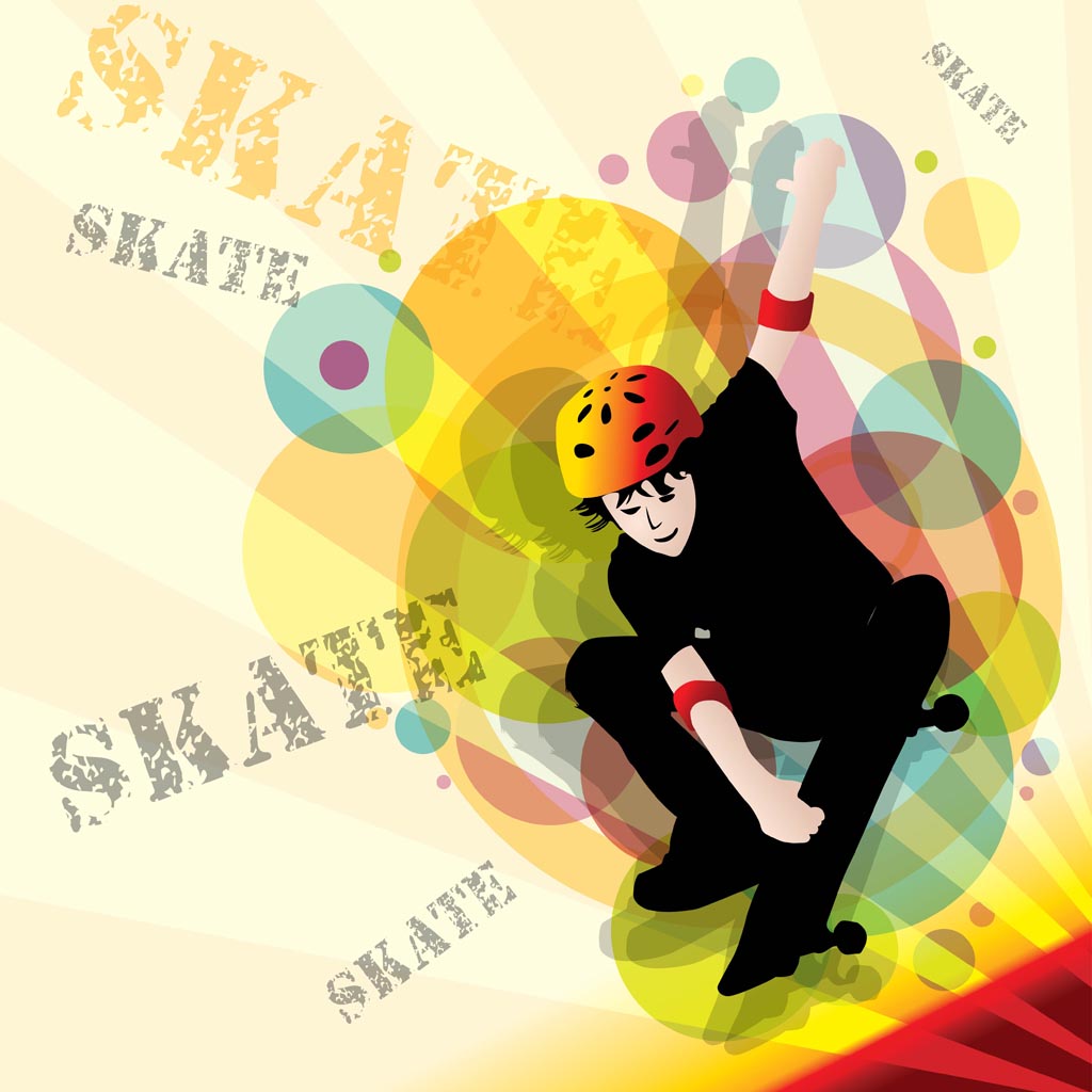 1024x1024 Skater Vector Vector Art Amp Graphics