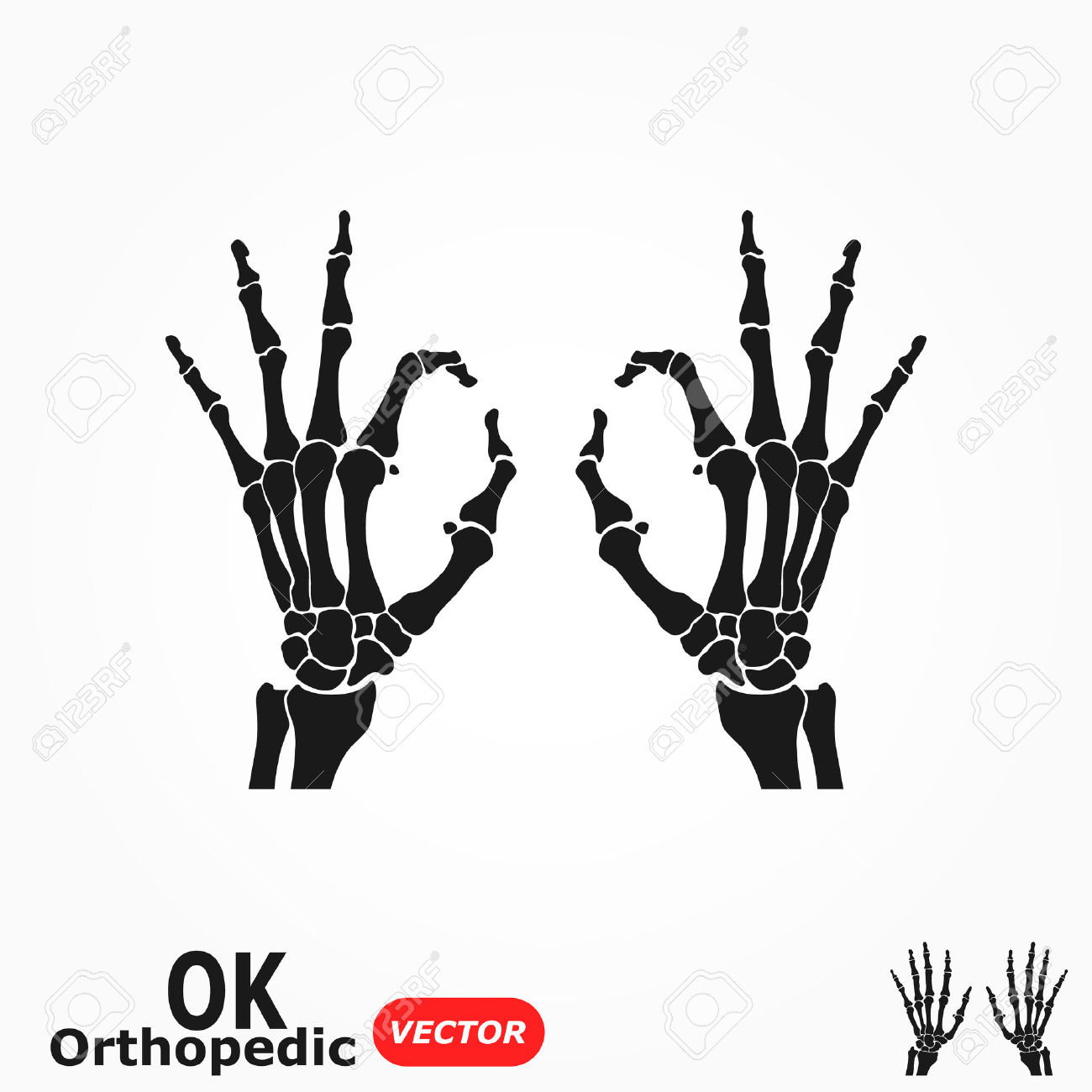 Skeleton Hand Vector at GetDrawings | Free download