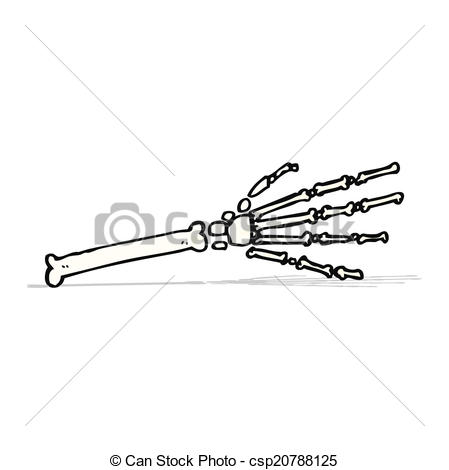449x470 Cartoon Skeleton Hand.