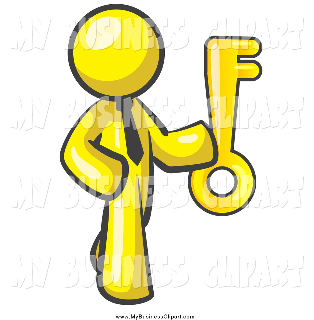 1024x1044 Vector Clip Art Of A Yellow Business Man Holding A Large Skeleton