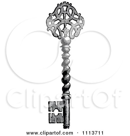 450x470 Vintage Keys Clipart Vintage Black And White Skeleton Key 4