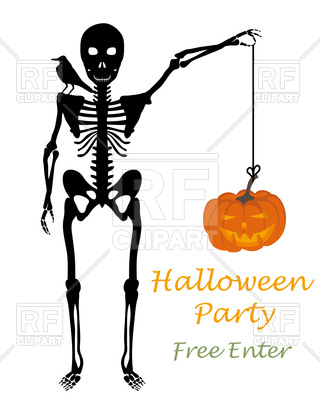 320x400 Halloween Skeleton Vector Image Vector Artwork Of Holiday