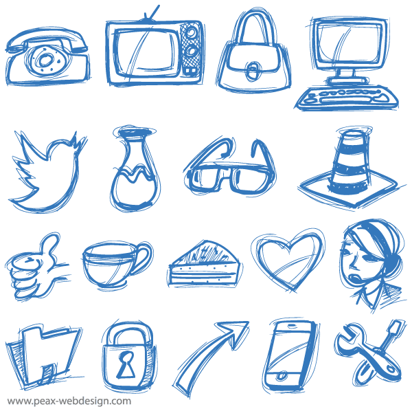 600x595 Free Vector Sketch Icons Psd Files, Vectors Amp Graphics