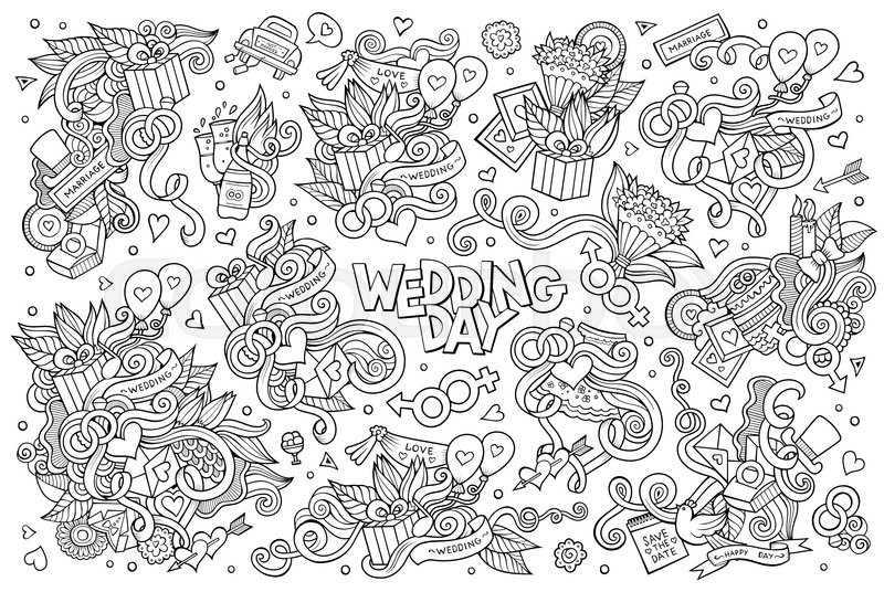 800x536 Sketchy Vector Hand Drawn Doodle Cartoon Set Of Objects And