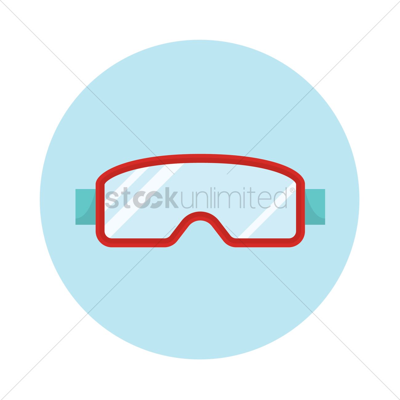 1300x1300 Ski Goggles Vector Image