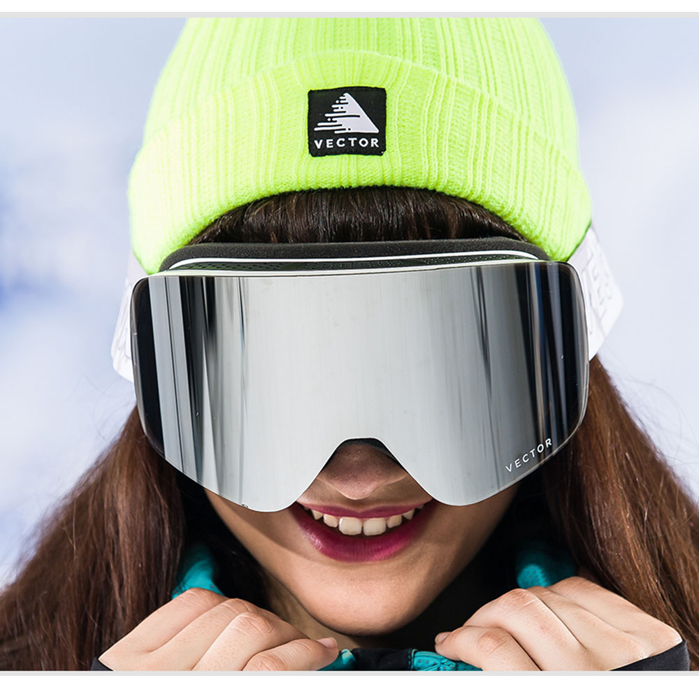 1000x1000 Vector Professional Ski Goggles Double Lens Uv400 Anti Fog Adult