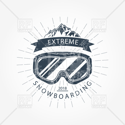 400x400 Ski Goggles And Mountains