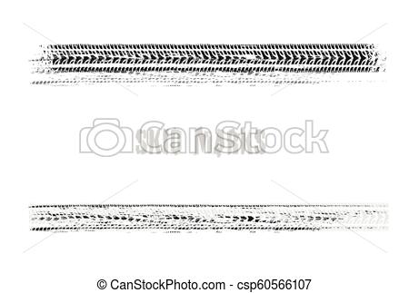 450x323 Skid Marks 04. Automobile Tire Tracks Vector Illustration In Black