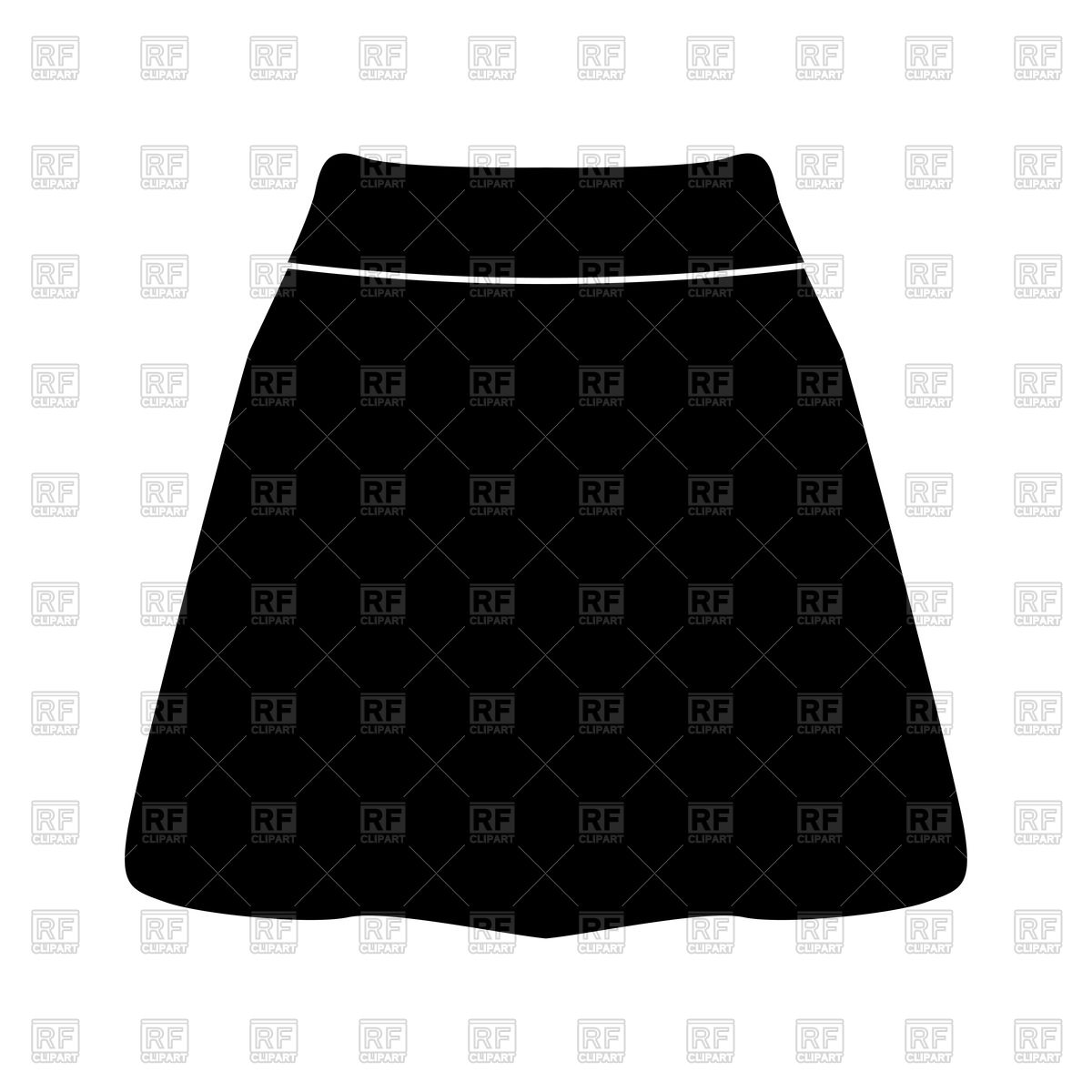 1200x1200 Skirt Black Color Icon Vector Image Vector Artwork Of Icons And