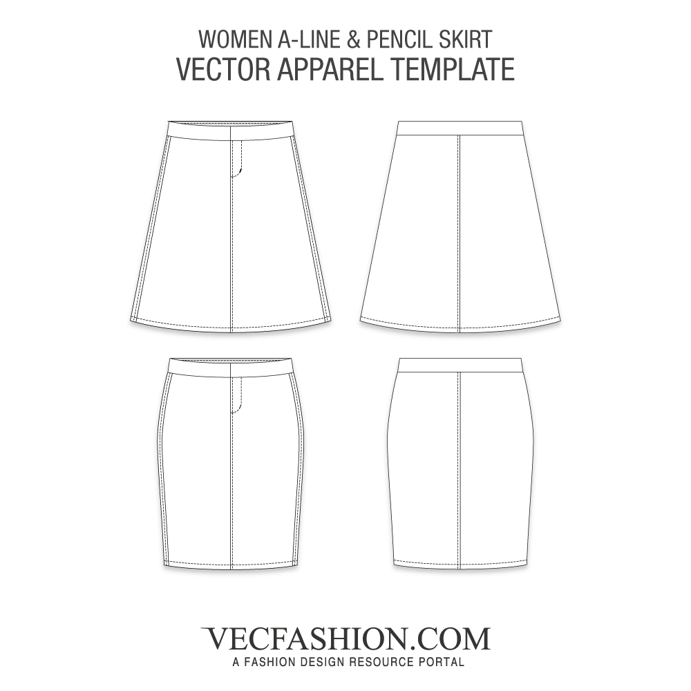 1000x1000 Women A Line And Pencil Skirt