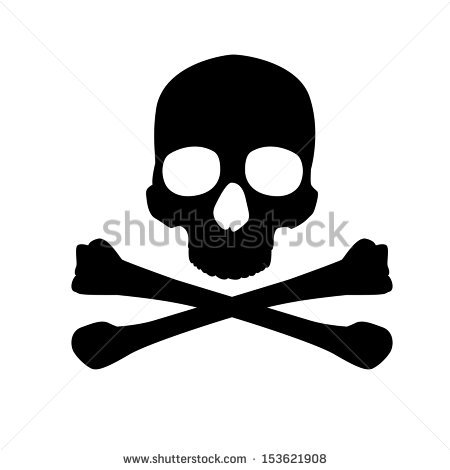 450x470 Skull And Cross Bones Group With Items