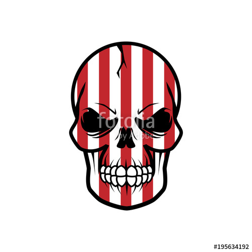 500x500 Skull Bones Head Line Vector Stock Image And Royalty Free Vector