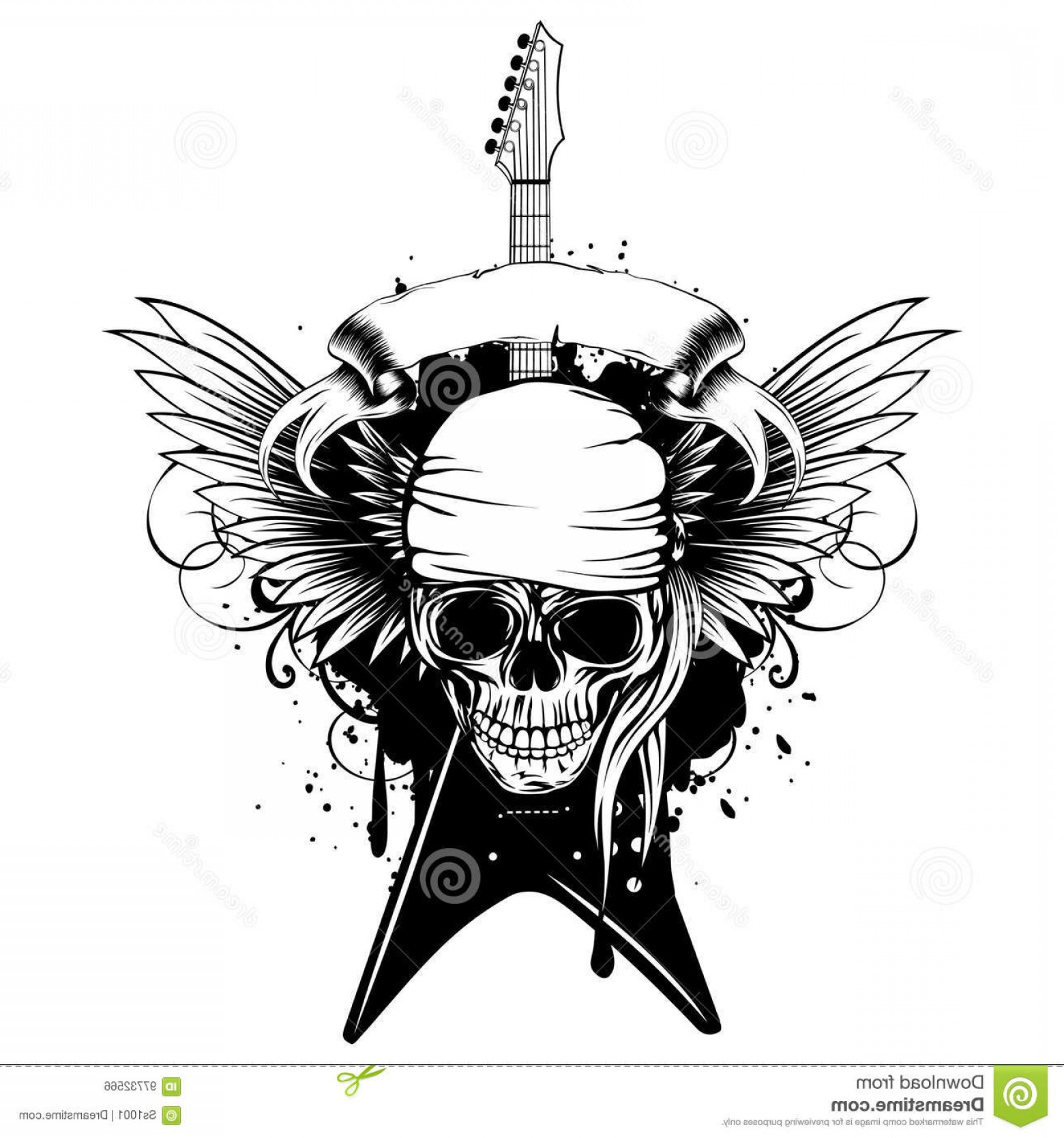 Skull Bandana Vector at GetDrawings | Free download